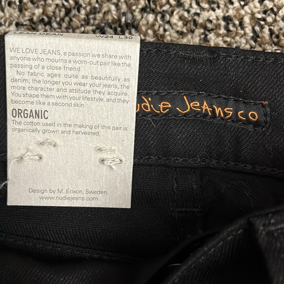 Nudie Jeans Lean Dean Dry Ever Black, NWT - Picture 4 of 6